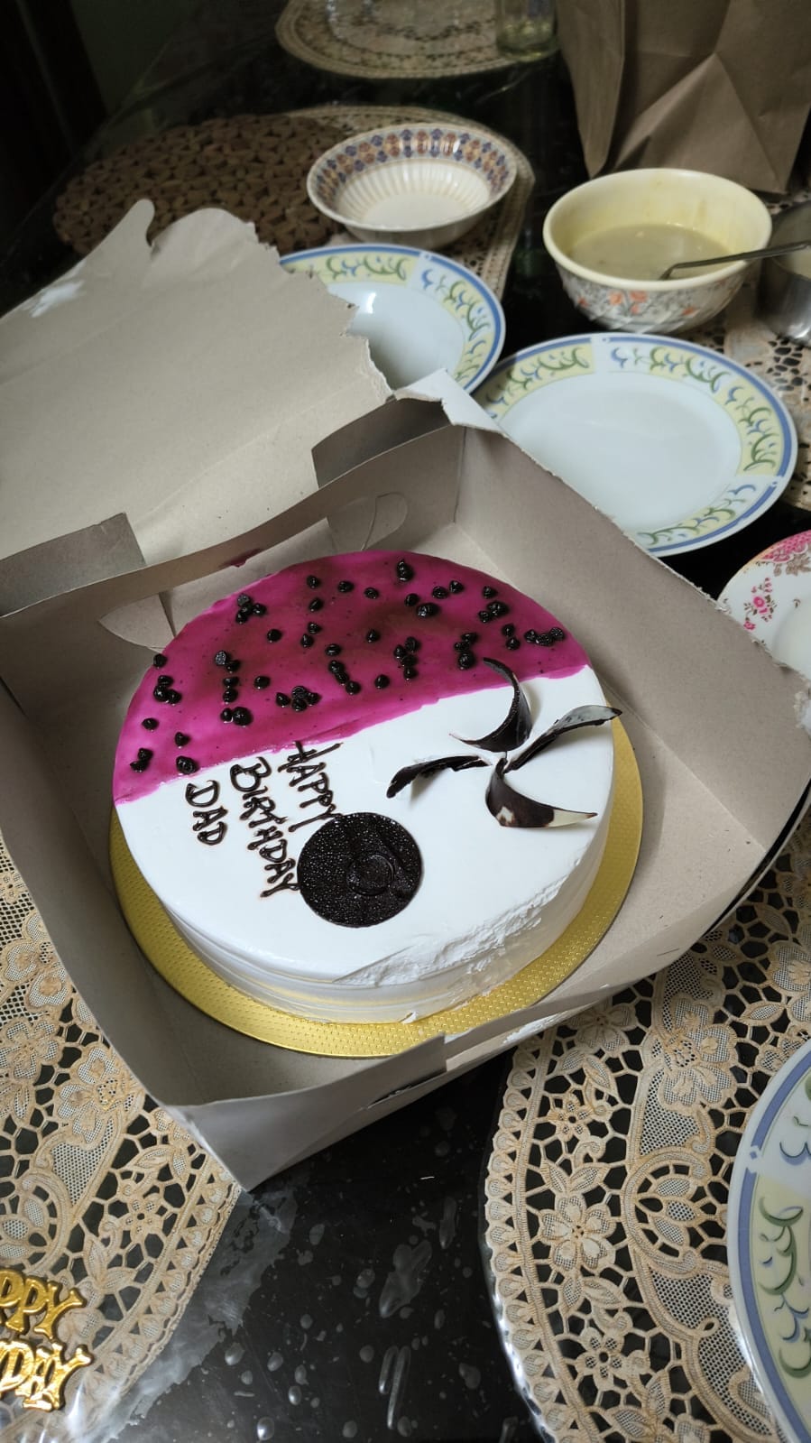 Dripping Blueberry Cake