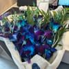 Blue 6 Orchid Jute Bouquet