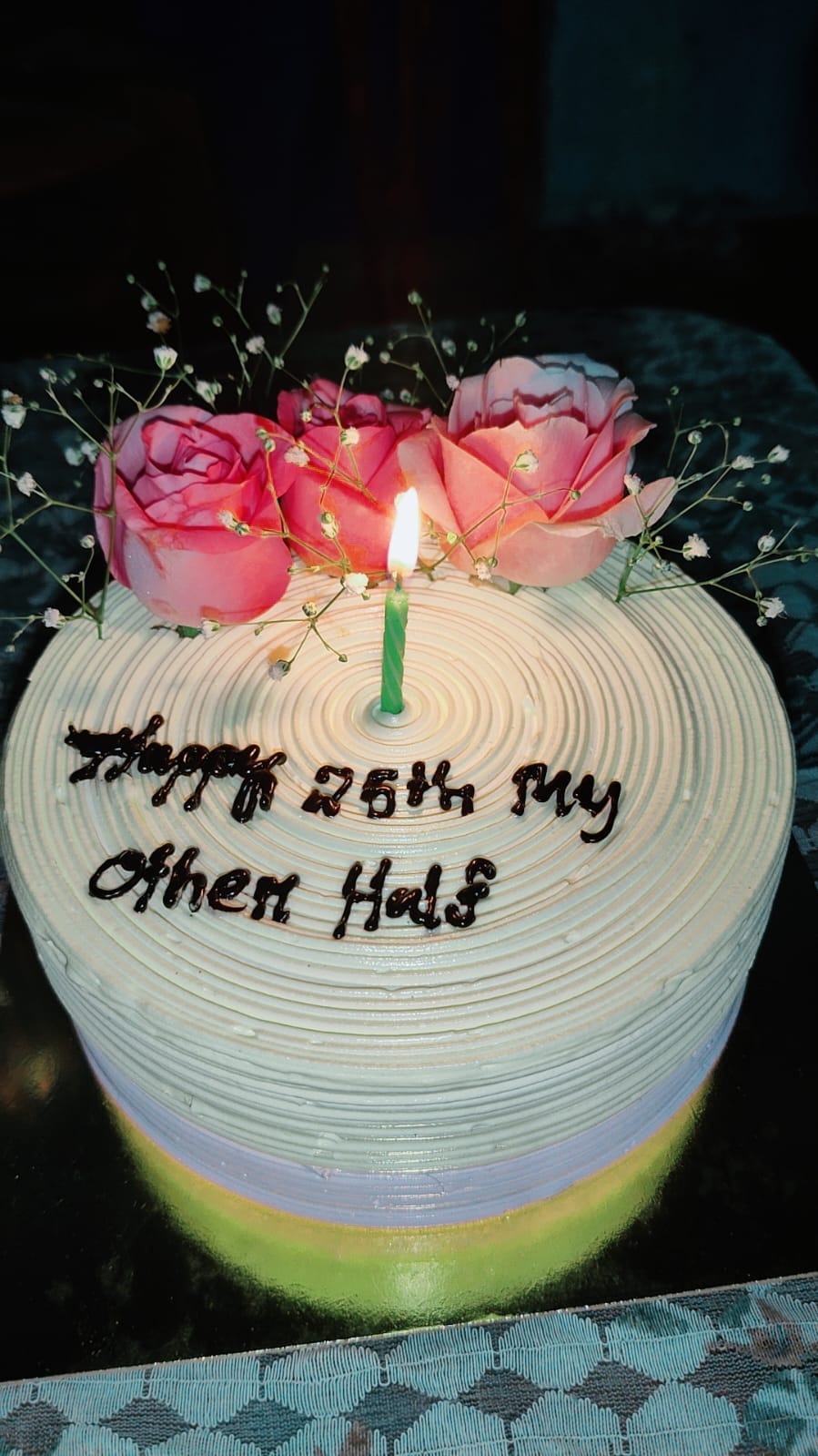 Flavorful Rose Adorned Cake