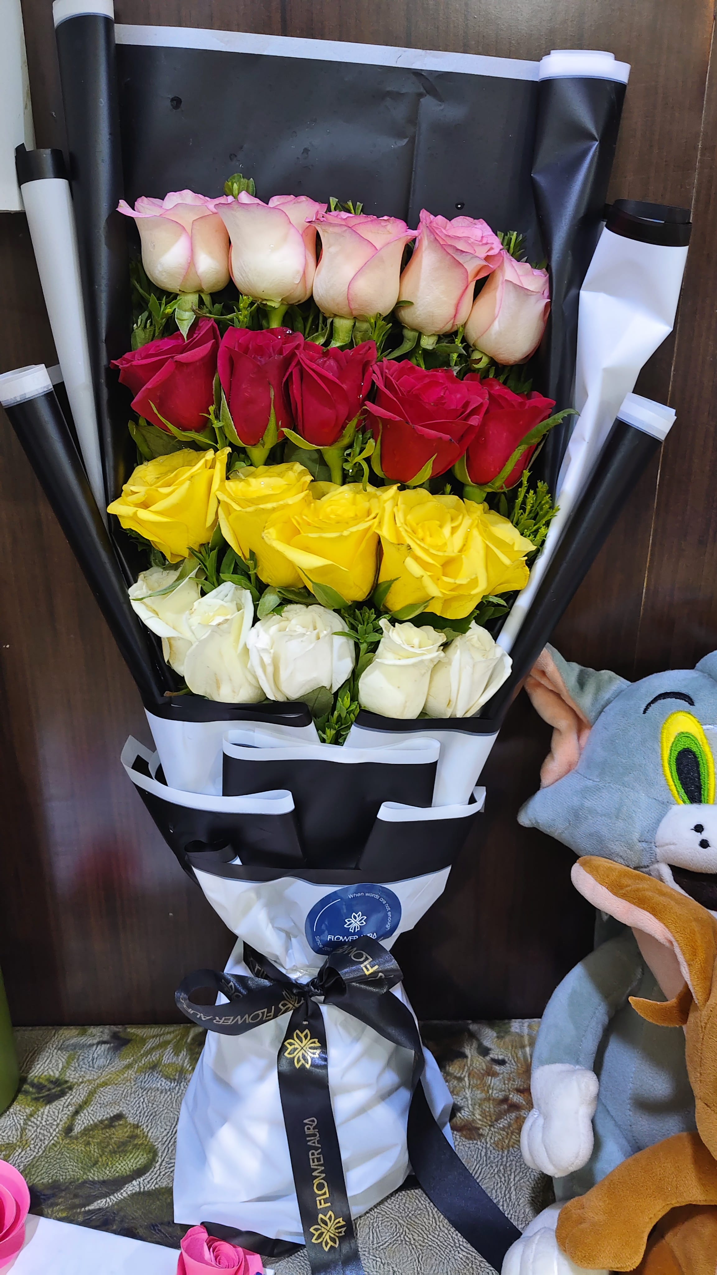 Colorful Ensemble Of Roses