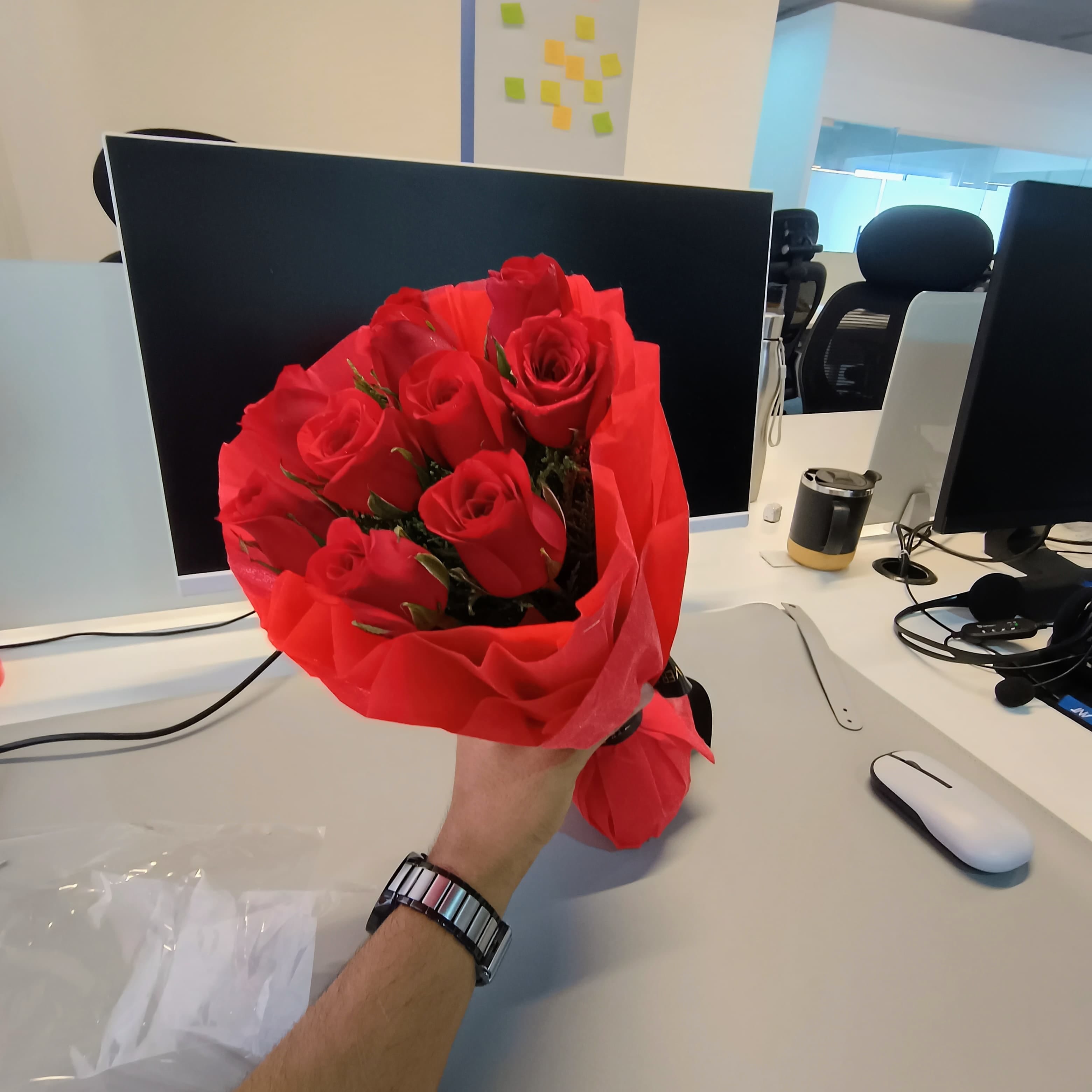 10 Red Roses Bouquet
