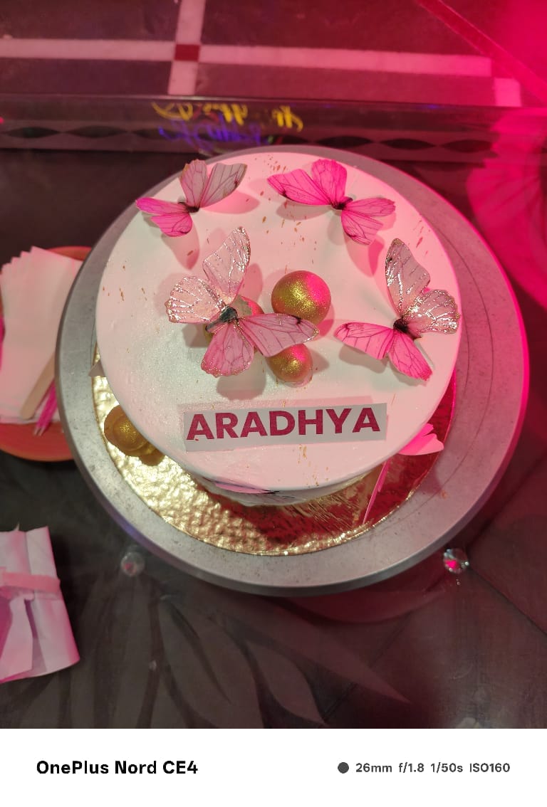 Pastel Butterfly Theme Cake