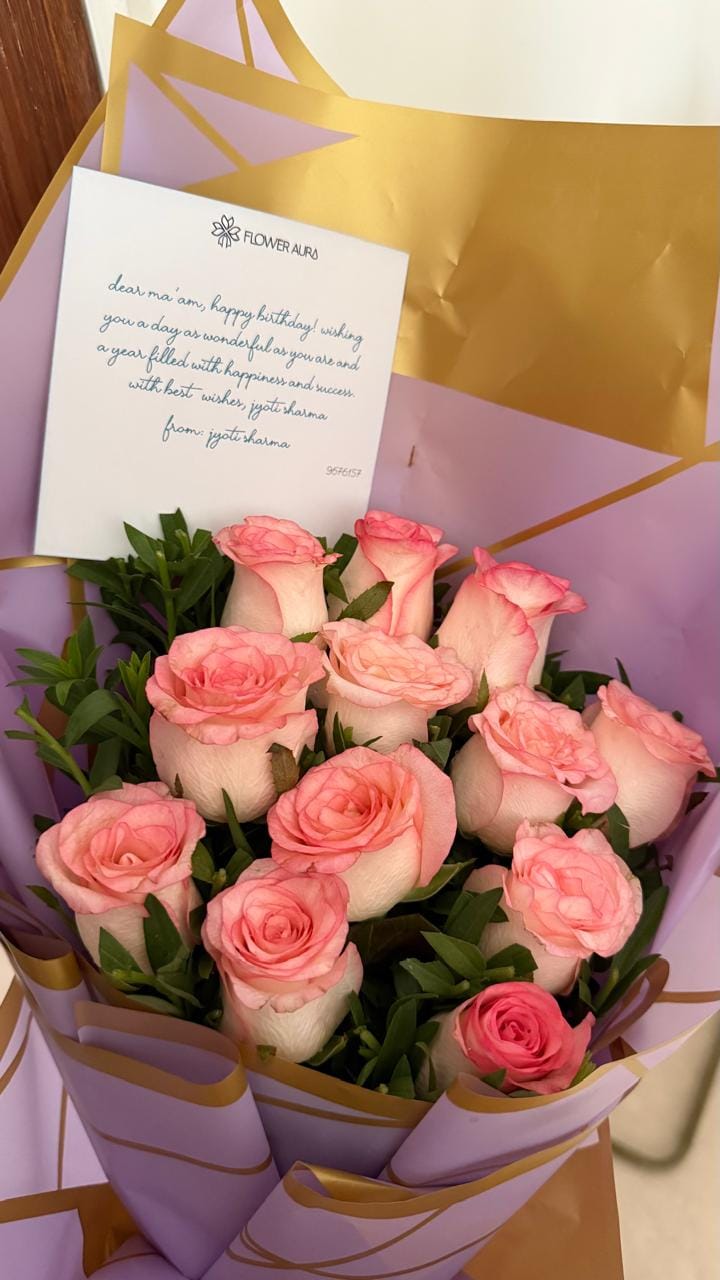 Exquisite Pink Roses Bouquet