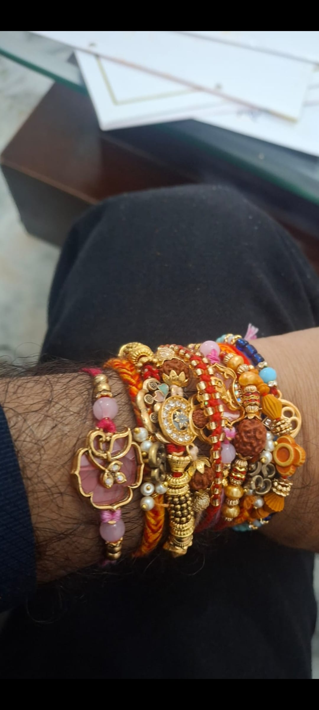 Golden Om Symbol Rakhi