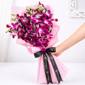 Bellina Purple Orchid Bouquet