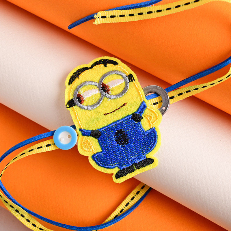 Fabric Minions Rakhi to USA