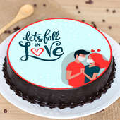 Fall In Love Poster Cake