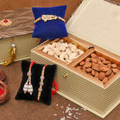 Family ethnic Rakhi set - Bhaiya bhabhi Rakhi Premium Box