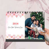 Family Love Personalised Tabletop Calendar