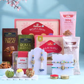 Family Rakhi Set And Flavourful Bites Hamper