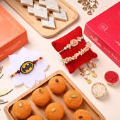 Family Rakhi Set With Haldirams Sweets