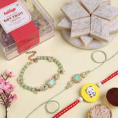 Family Rakhi Set With Traditional Sweets