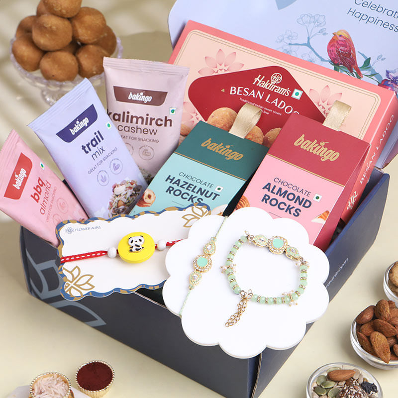 Family Rakhis N Gourmet Treats Hamper
