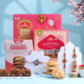 Family Rakhis N Sweet Delights Hamper