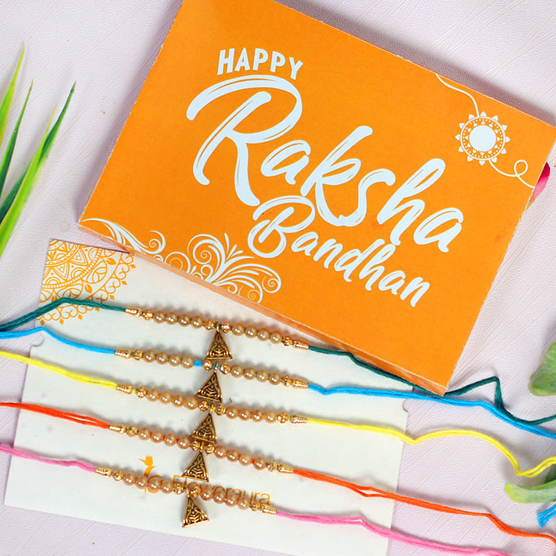 Fantastic Five Beaded Rakhi Set