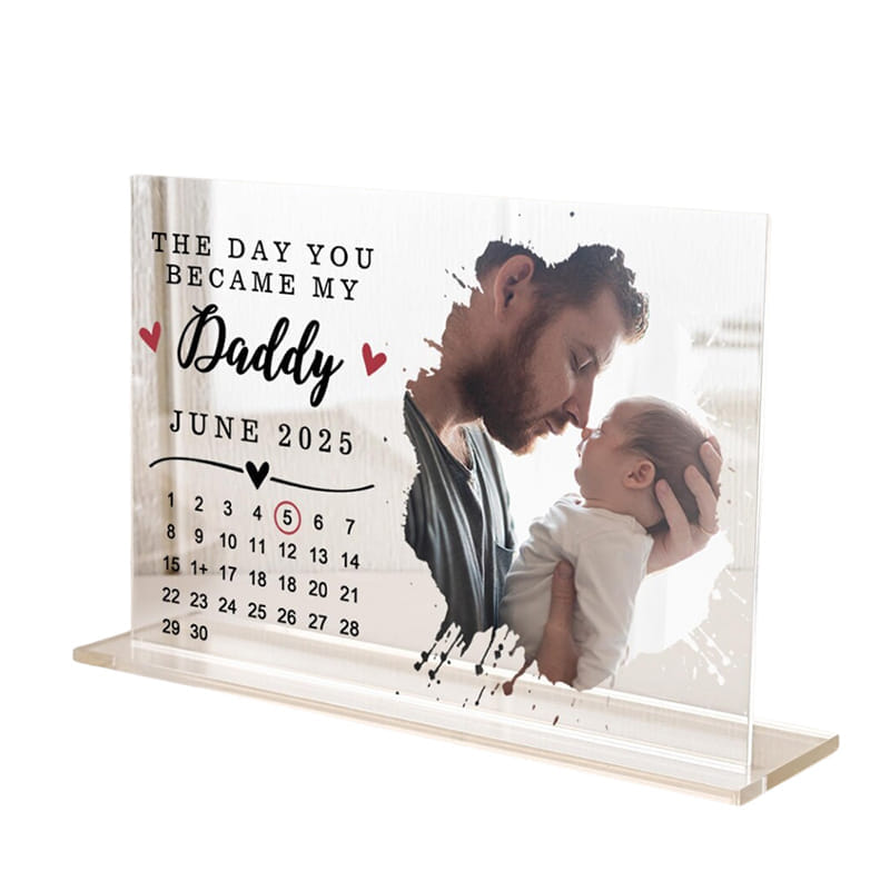 Fatherhood Begins Personalised Plaque
