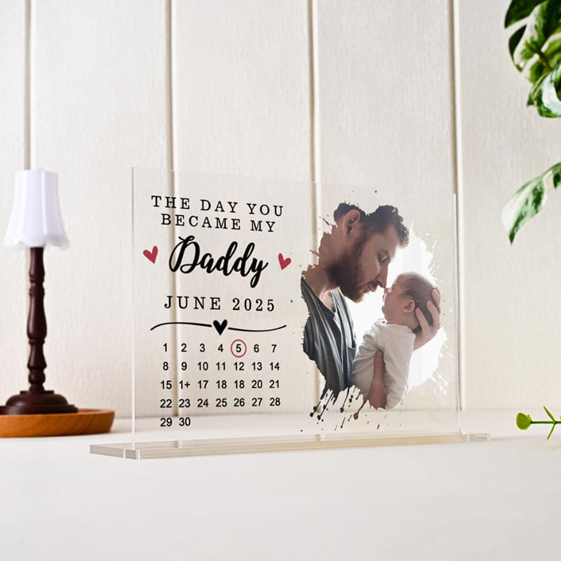 Fatherhood Begins Personalised Plaque