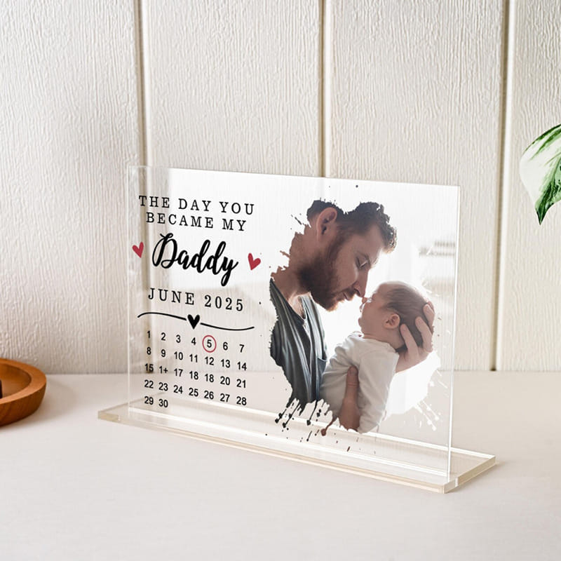 Fatherhood Begins Personalised Plaque