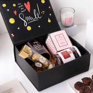 Fathers Day Combo of Mug with Cookies Candle n Choco