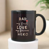 Personalised Black Mug For Fathers Day