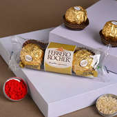 Ferrero Rocher With Divine Rakhi Bracelet - Send Rakhi to USA