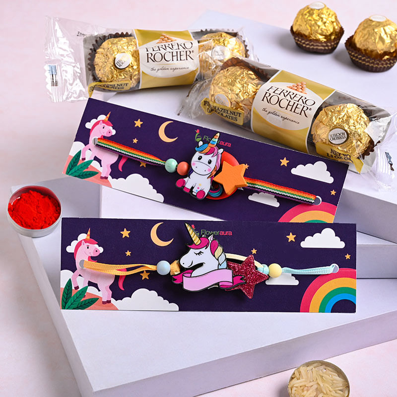 Ferrero Rocher With Unicorn Kid Rakhis