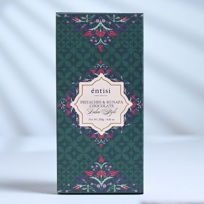Festive Designer Rakhi Trio With Kunafa Chocolate
