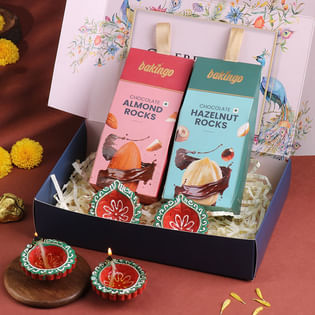 Festive Diyas N Choco Rocks Hamper