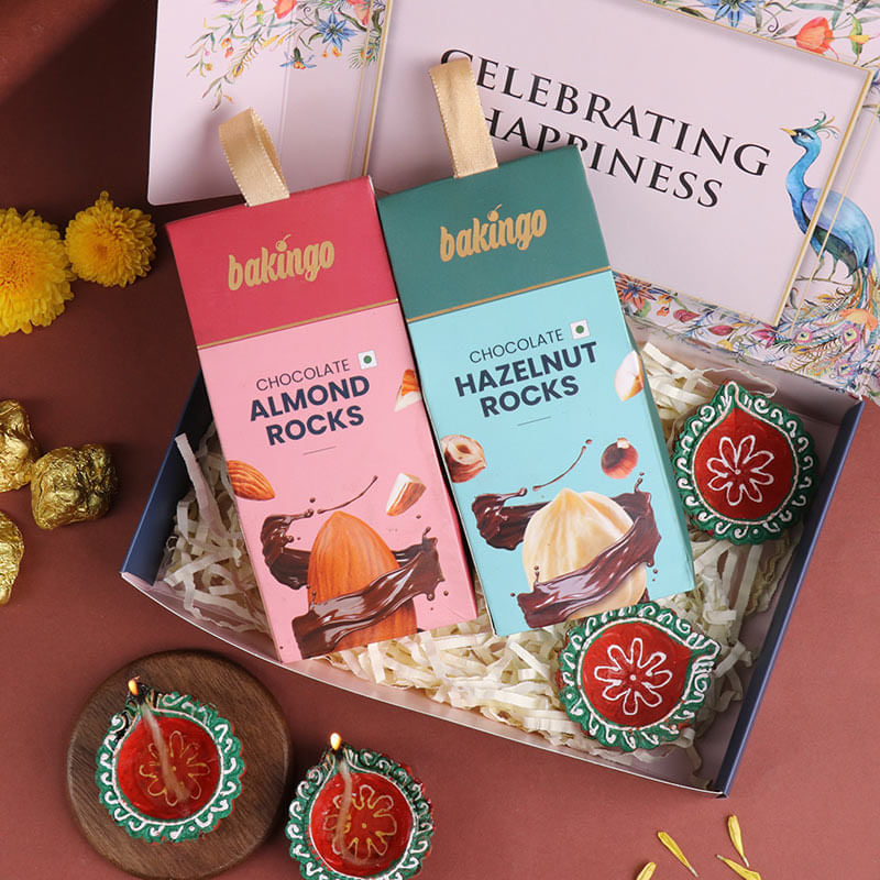Festive Diyas N Choco Rocks Hamper