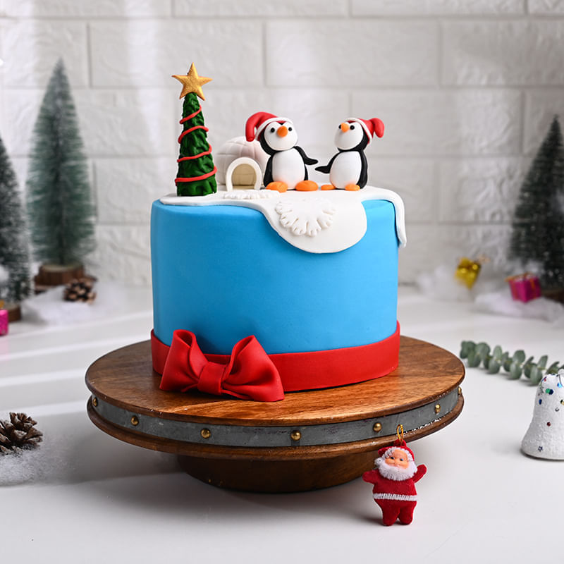 Festive Frosty Christmas Cake