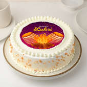 Festive Lohri Vibrant Poster Cake