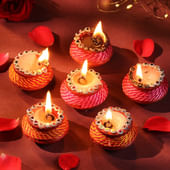 Festive Matki Shape Wax Diyas