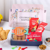 Festive Treats N Balloons Holi Hamper