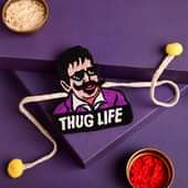 Buy Filmy Thug Life Magnet Rakhi For Brother Online