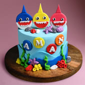 Fintastic Shark Theme Cake