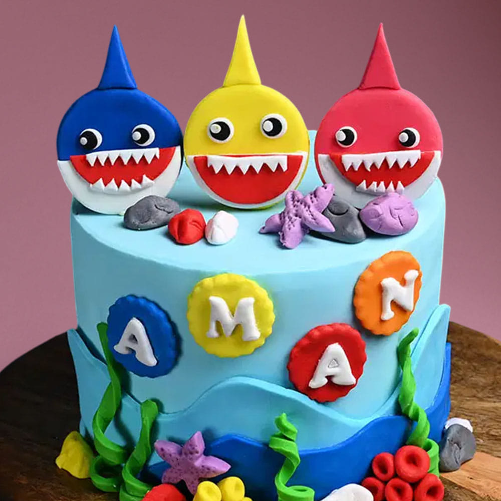 Fintastic Shark Theme Cake