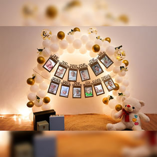 First Birthday Balloon Decor