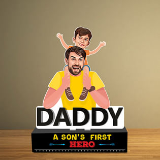 First Hero Dad Caricature