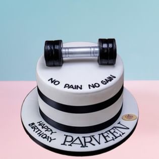 Fitness Theme Fondant Cake