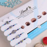 Five Blue Beaded Rakhis With Chocolate Box
