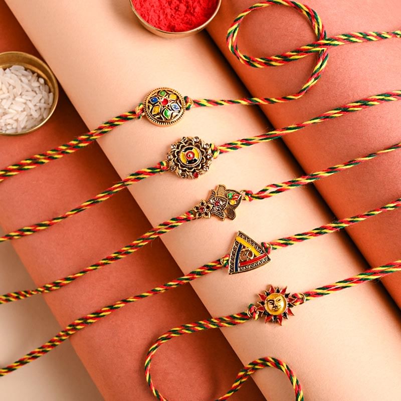 Send Five Designer Rakhis to Canada