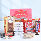 Five Designer Rakhis With Festive Sweets N Chocolates-AUS