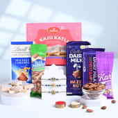 Five Designer Rakhis With Sweets N Snacks-Canada