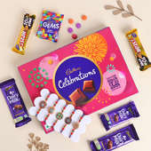 Five Mandala Rakhis With Cadbury Celebration Gift Box