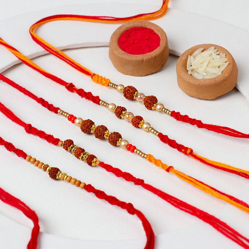 Classic Rudraksh Mauli Rakhi Set of 5