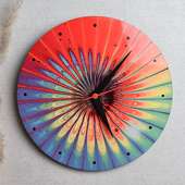 Colourful Flamboyant Clock Piece Gift for Holi 