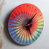 Colourful Flamboyant Clock Piece 