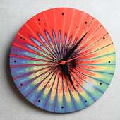 Colourful Flamboyant Clock Piece Special Holi Gift