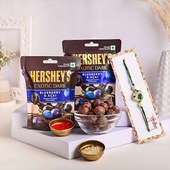 Flavorful Chocolates With Fancy Rakhi