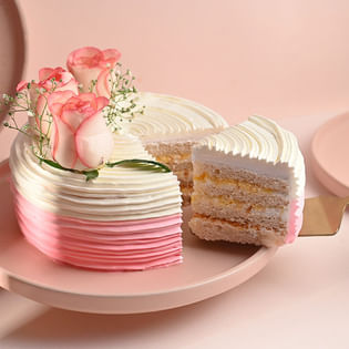 Order Flavorful Rose Adorned Cake